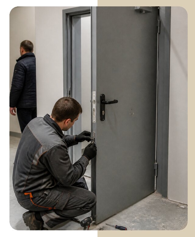 Ремонт противопожарной двери в Крымске по цене 6736 р. | ДвериЛегко-Крм
