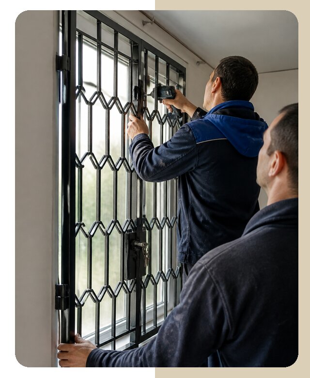 Установка распашных решеток в Крымске цена от 6736 р. | ДвериЛегко-Крм
