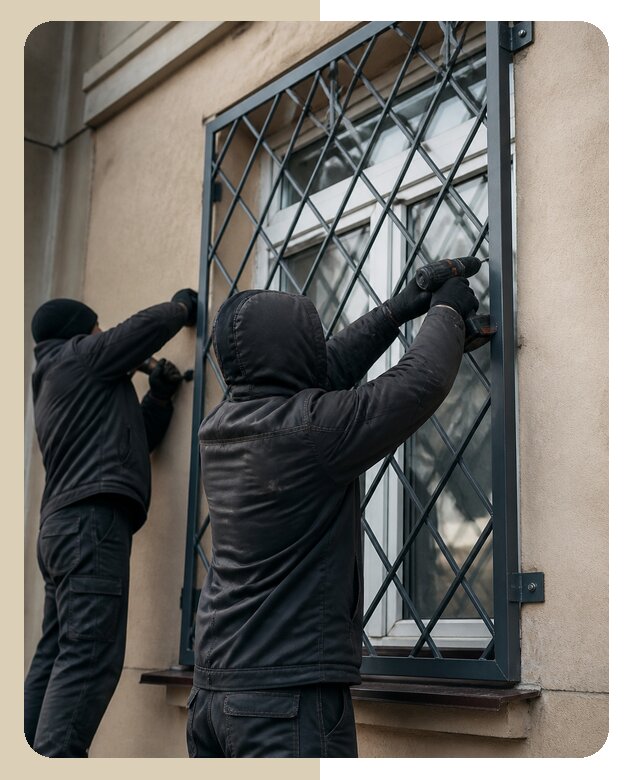 Установка антивандальных решеток на окна в Крымске
